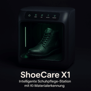 ShoeCare X1 – Intelligente Schuhpflege-Station mit KI-Materialerkennung