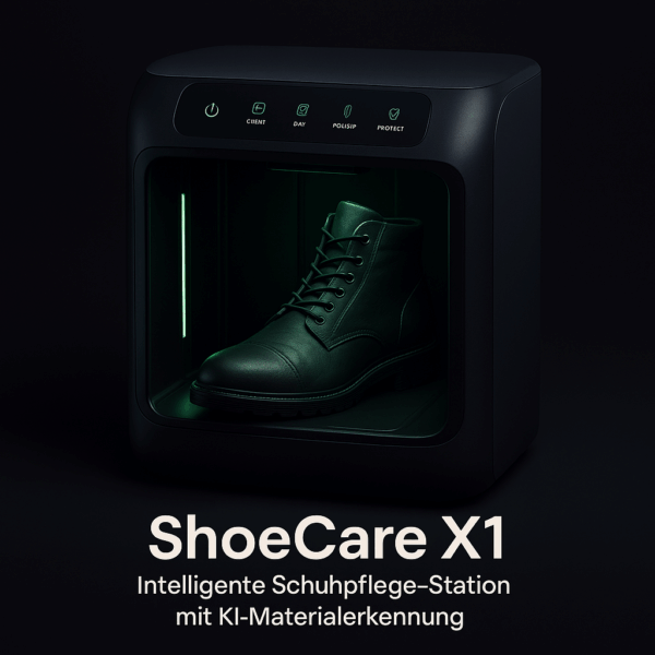ShoeCare X1 – Intelligente Schuhpflege-Station mit KI-Materialerkennung